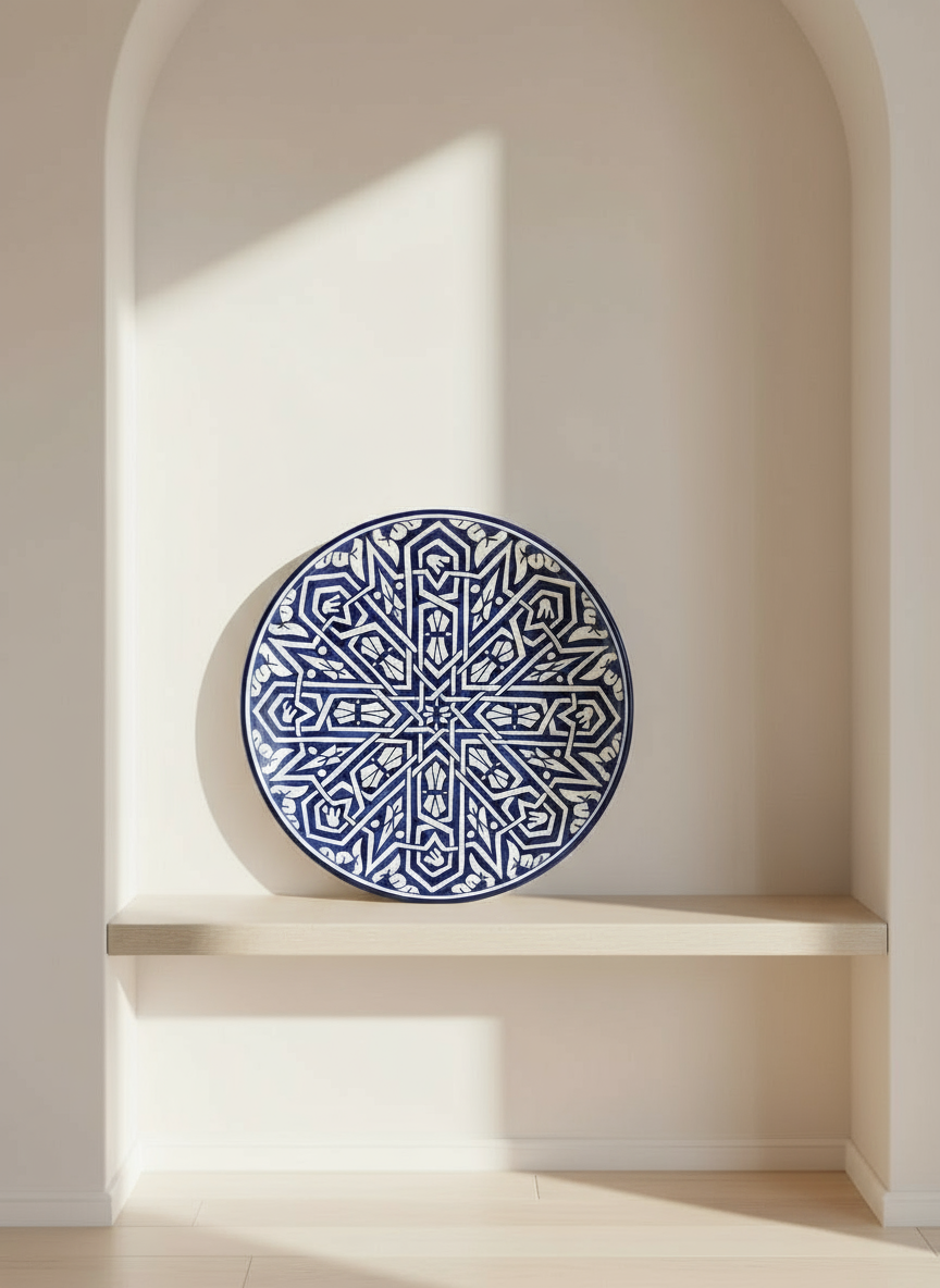 Assiette bleu de Fes