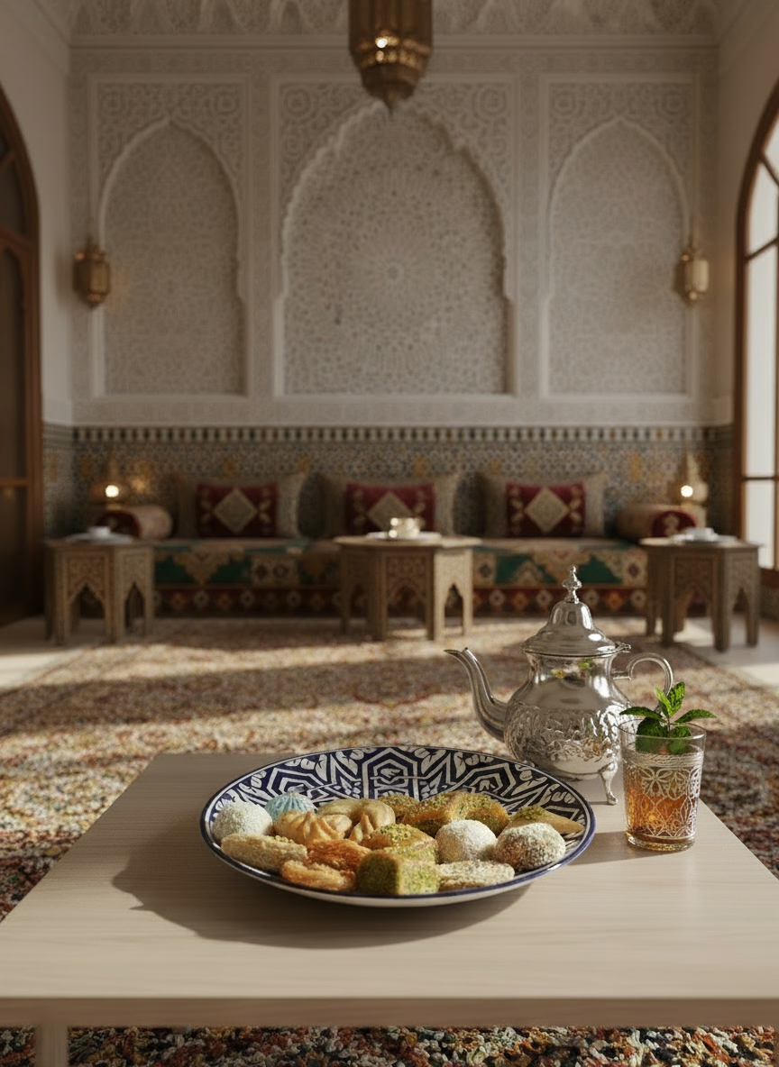 Assiette bleu de Fes