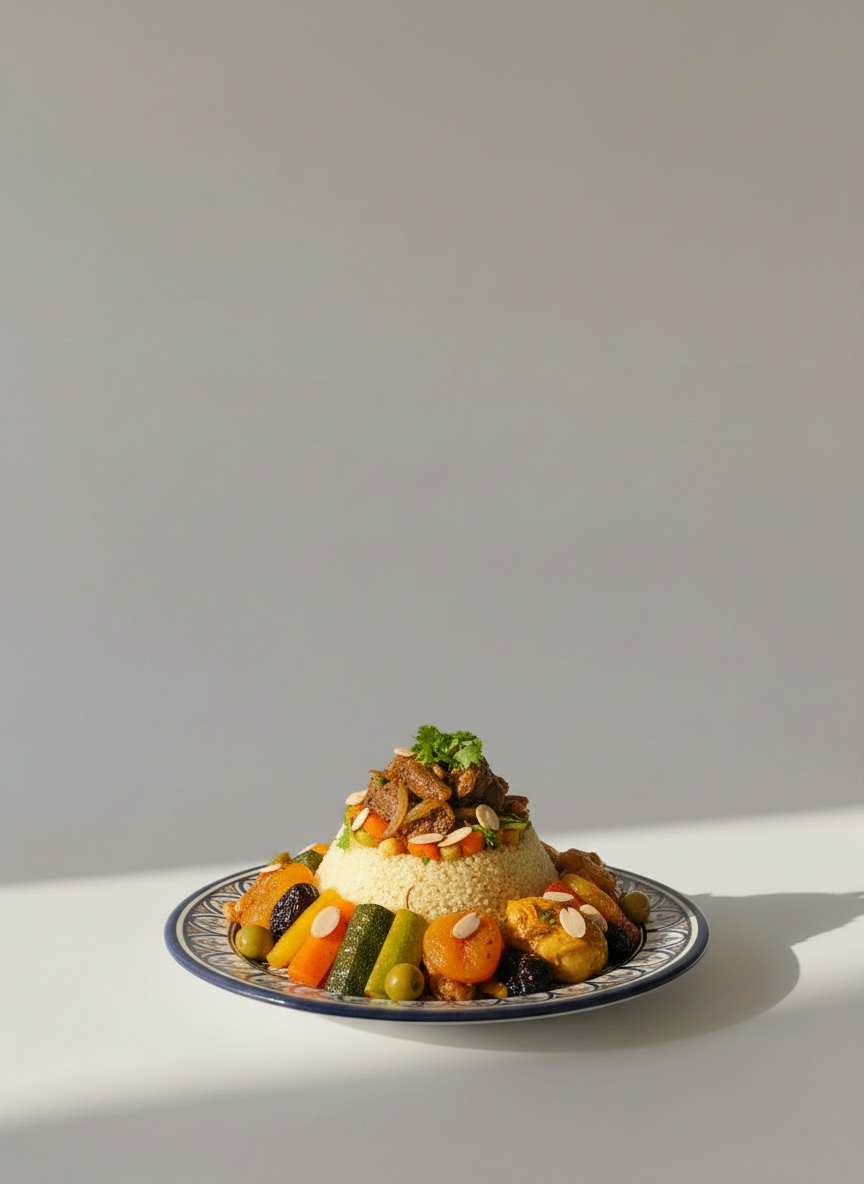 Assiette en céramique artisanale marocaine – Vaisselle fait main décorative