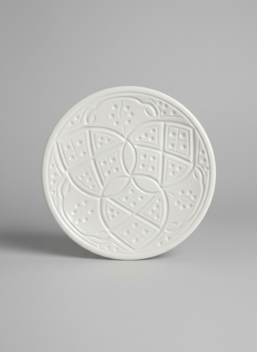 Assiette en céramique artisanale marocaine – Vaisselle fait main décorative