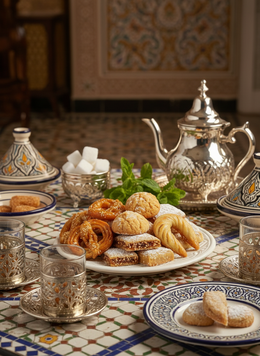 Assiette en céramique artisanale marocaine – Vaisselle fait main décorative