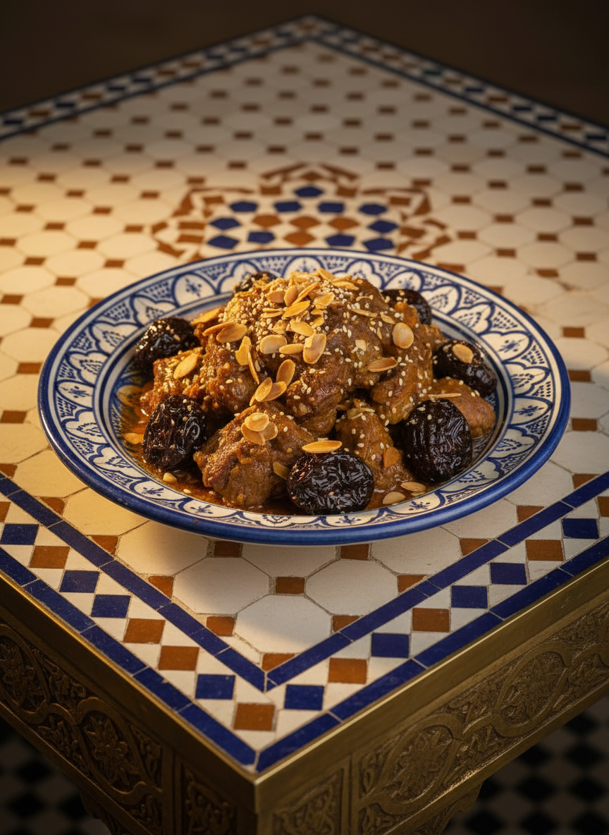 Assiette en céramique artisanale marocaine – Vaisselle fait main décorative