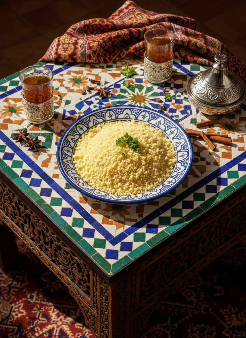Assiette en céramique artisanale marocaine – Vaisselle fait main décorative