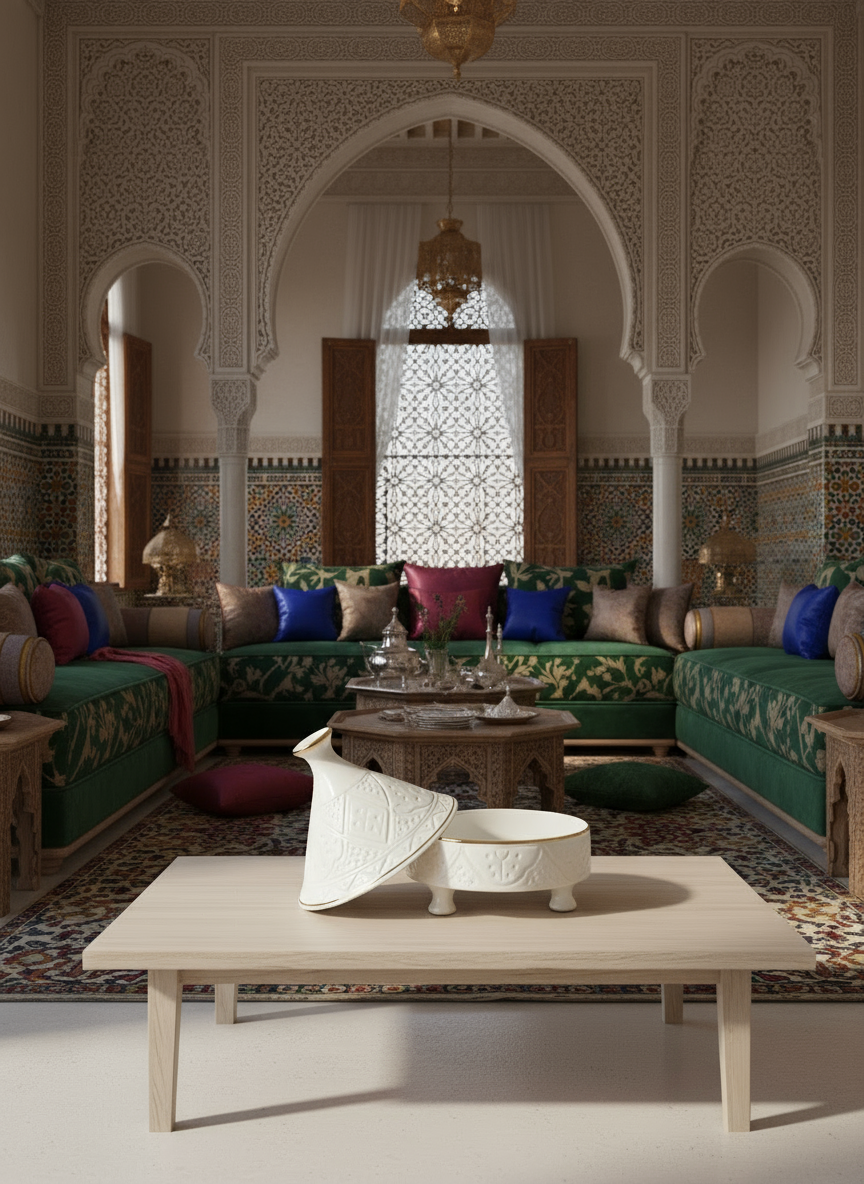 Tagine contours dorés